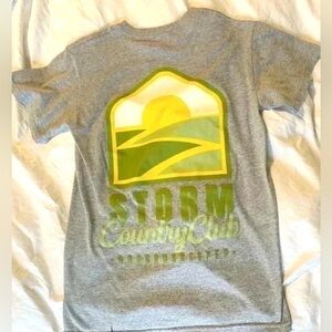 Storm Country Club GOLF preppy‎ gray green T Shirt Men’s Size S short sleeve top